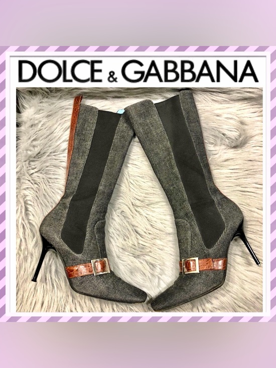 Dolce & Gabbana Shoes - Authentic Dolce&Gabbana denim runaway boots.